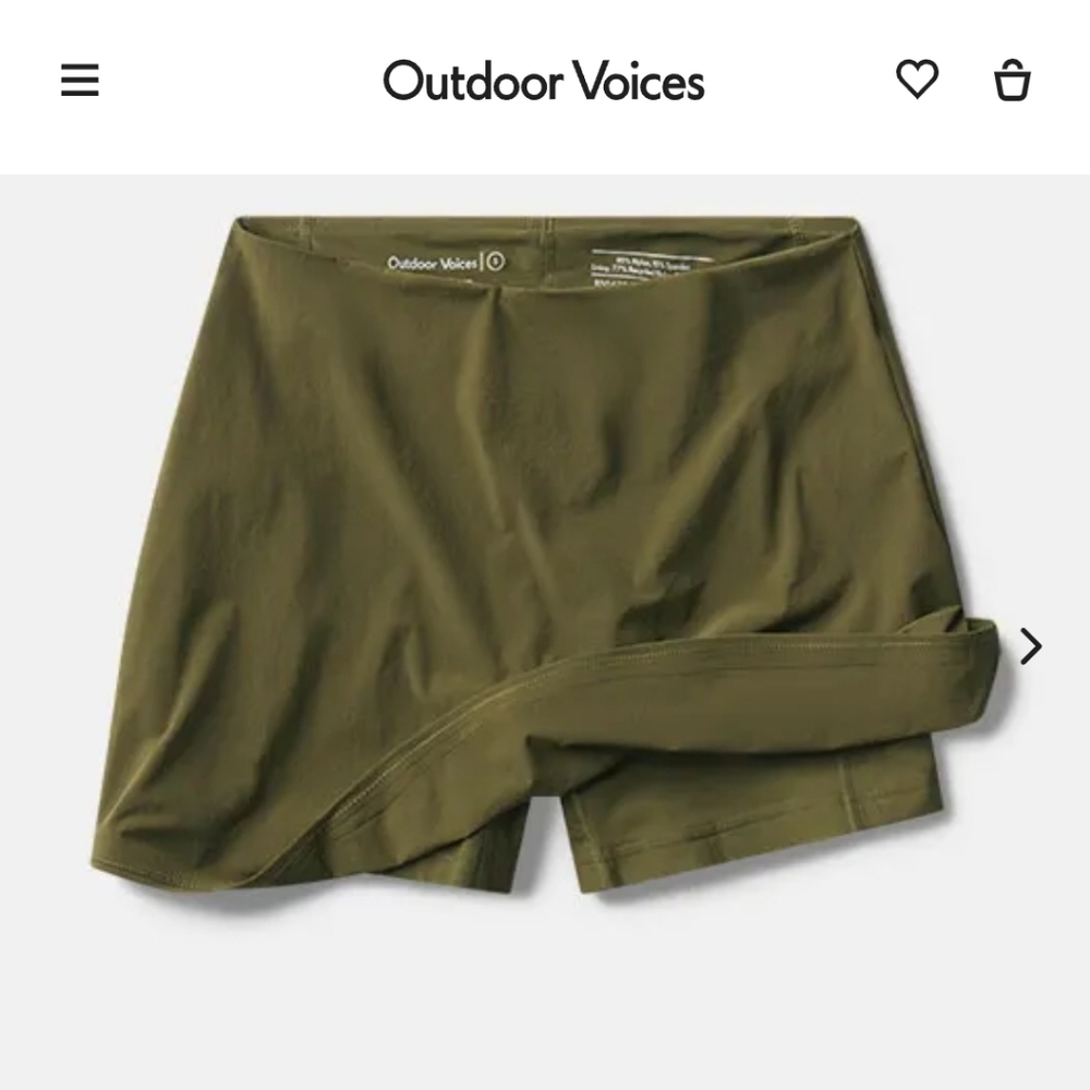 Outdoor voices lightspeed skort